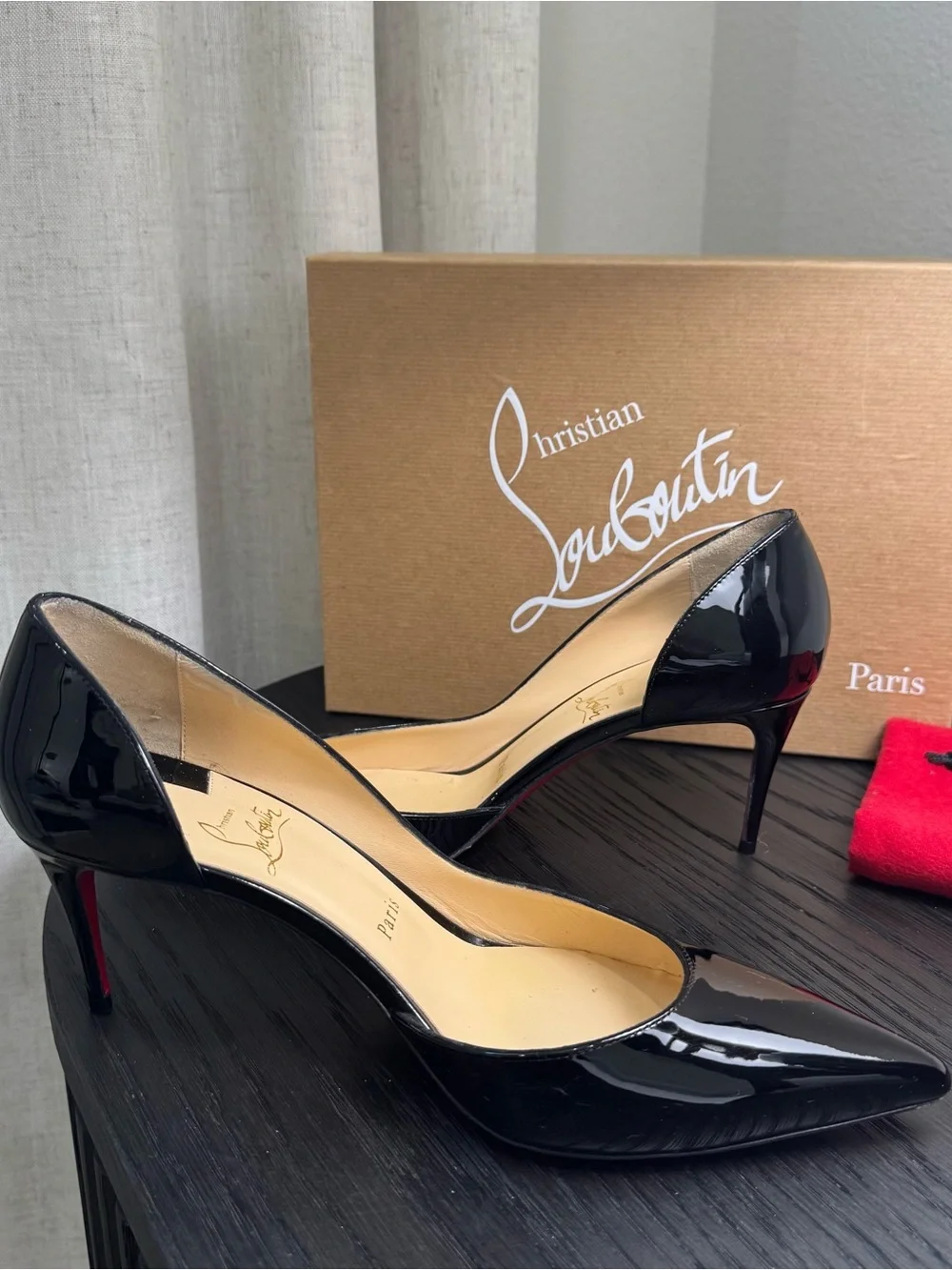 Christian Louboutin Iriza 70 Pumps Patent Black 39.5 - Picture 5 of 9
